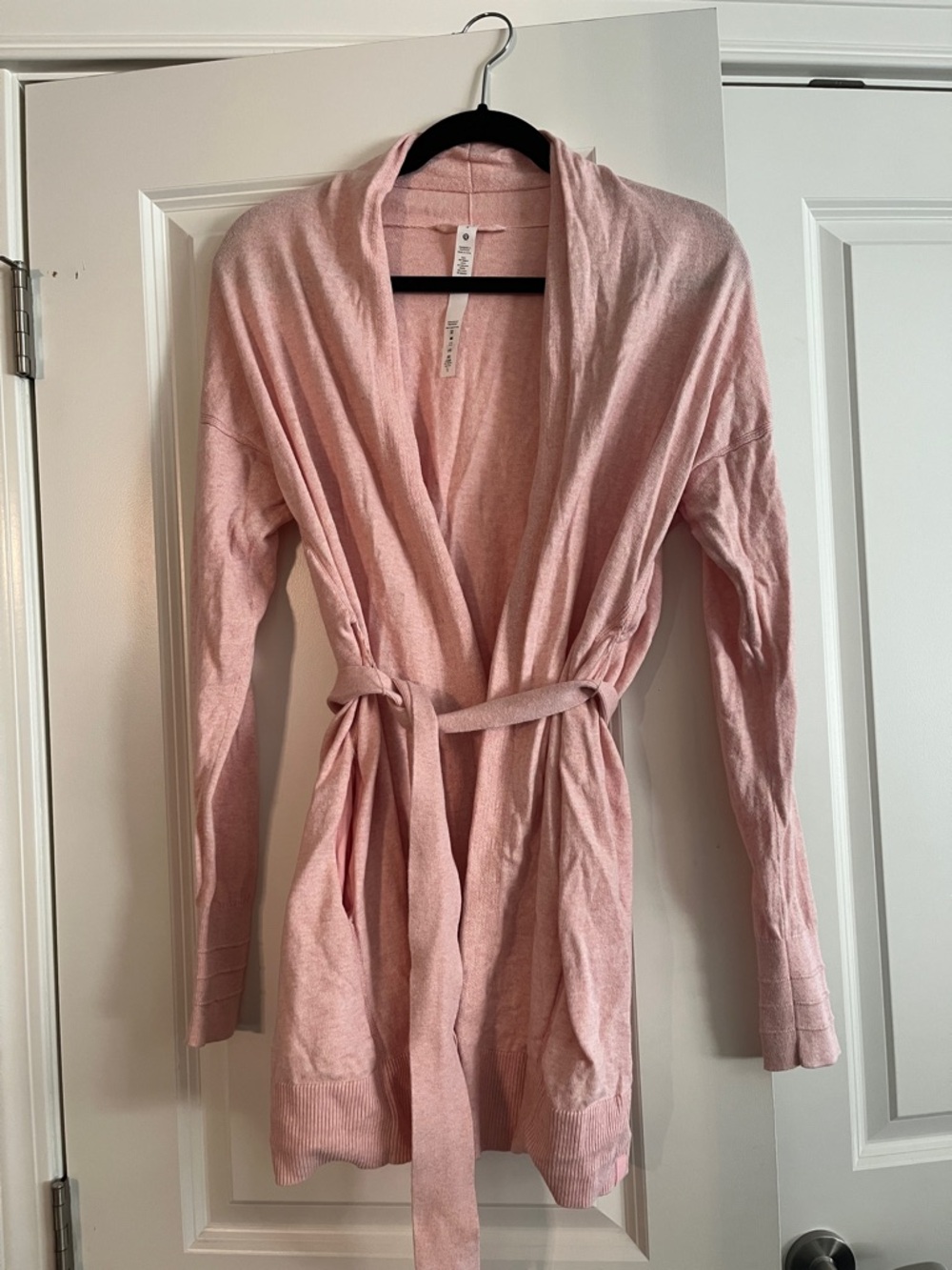 ✨RARE✨  discontinued Lululemon Cotton-Cashmere Knit Wrap - Heathered Dew Pink